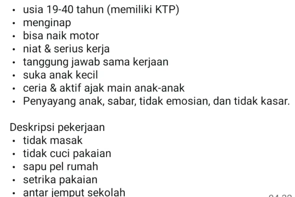 ART (ASISTEN RMH TANGGA)