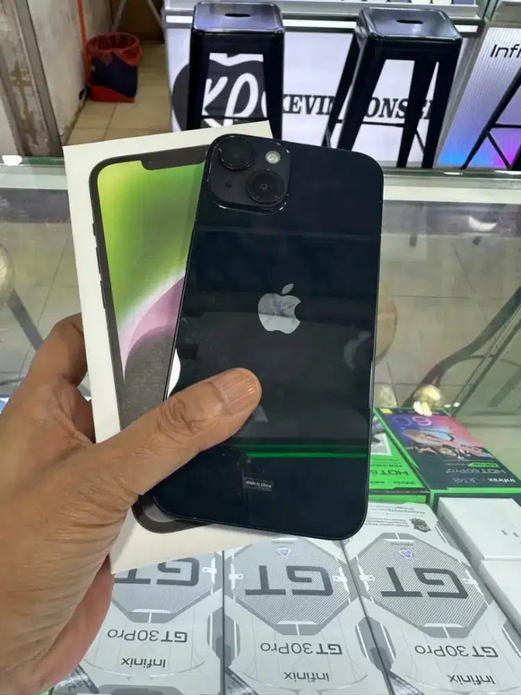 IPHONE 14 128 EKS IBOX BH 84% ORI BLACK