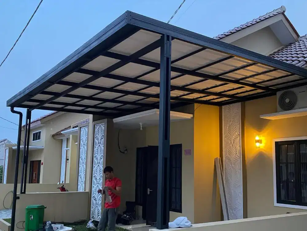 Kanopi Canopy, Tralis, Railing, Tangga, Pagar, Atap Baja, Kitchen Set