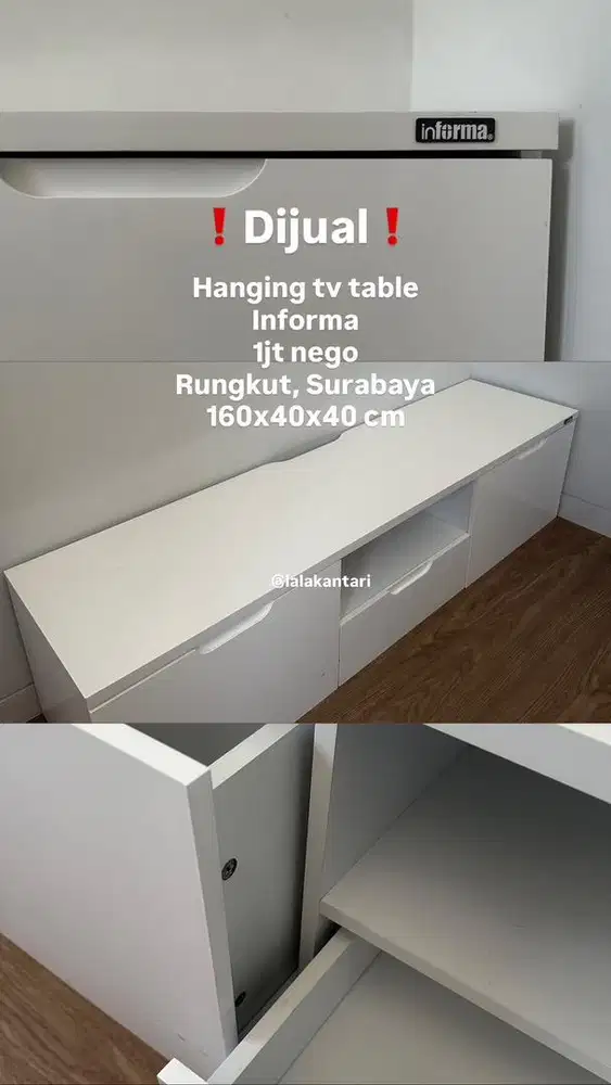Hanging table tv informa