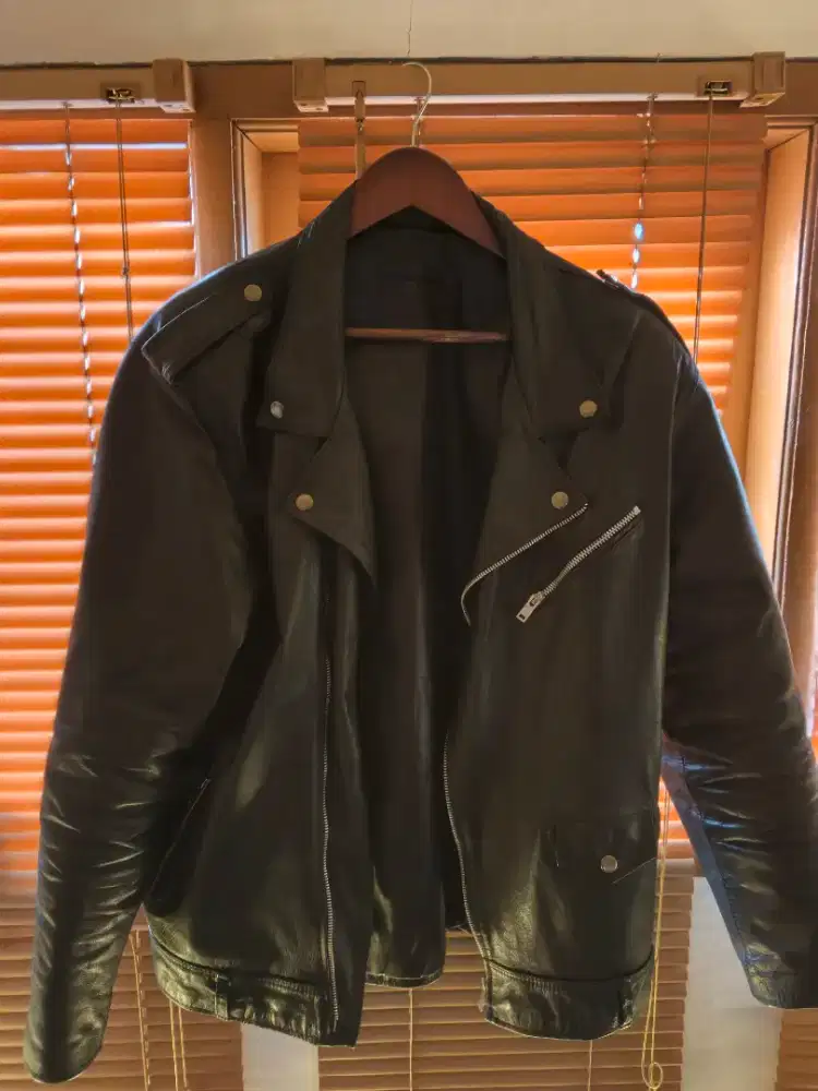 Jaket kulit sapi asli ukuran 2xl