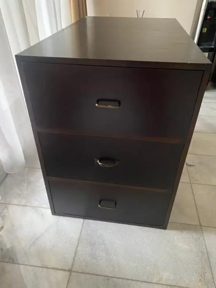 Meja bufet jati Asli dengan 6 laci besar