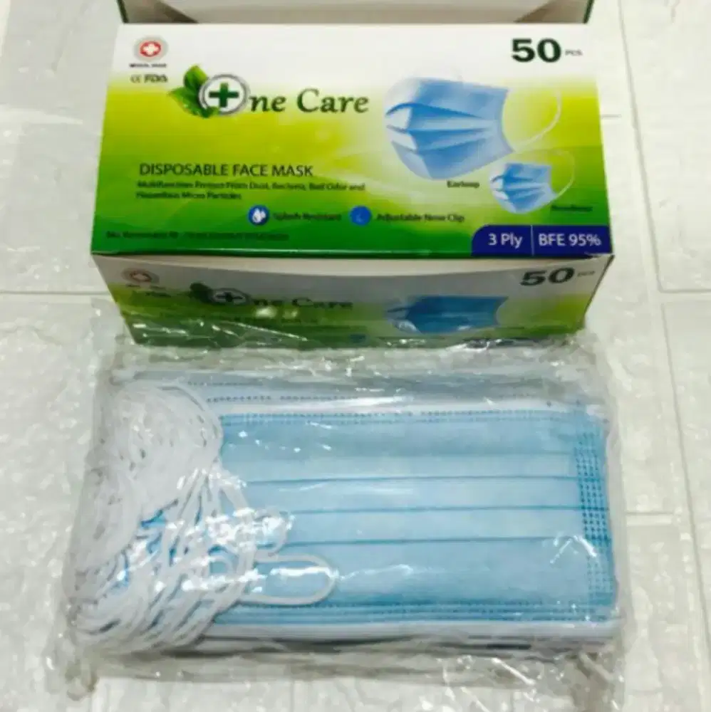 Masker 3 Ply Earloop dan headloop