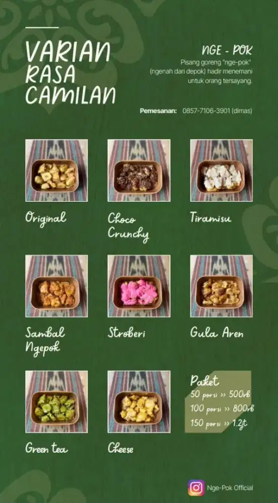 DI CARI ORANG UNTUK JUALAN PISANG GORENG DOOR TO DOOR