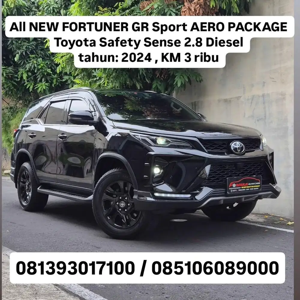 km 3 rb ,All NEW FORTUNER GR Sport AERO PACKAGE  tss, 2024