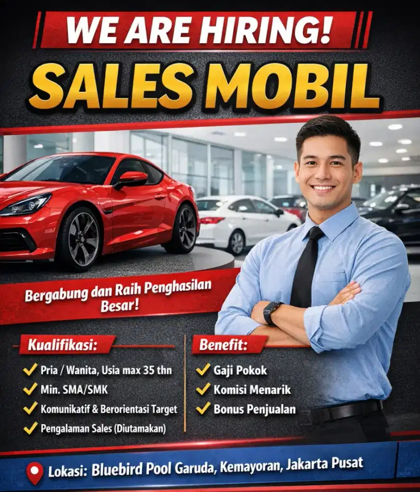 Lowongan Marketing/Sales Mobil Jual