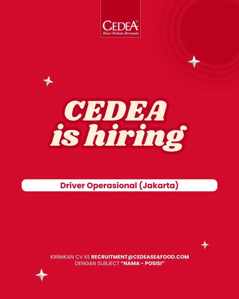 Open Hiring: Driver Operasional