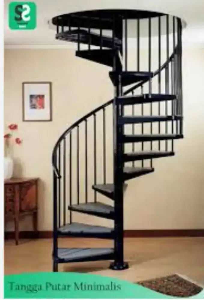 Tangga putar indoor atau outdoor