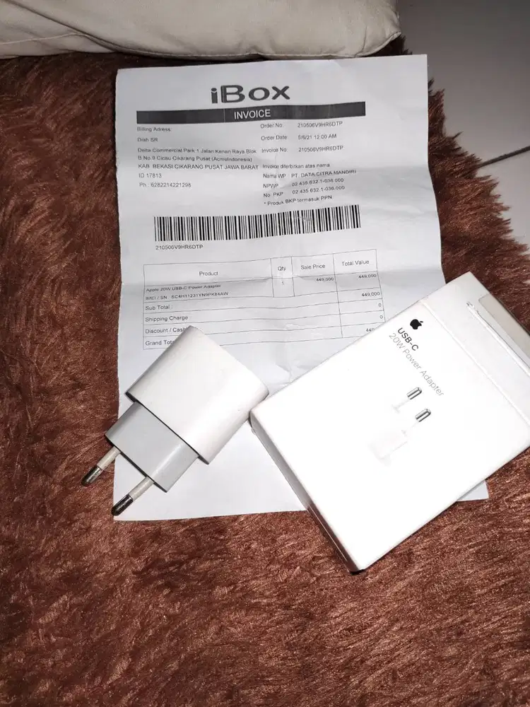 Charger Iphone 20W Original Ibox