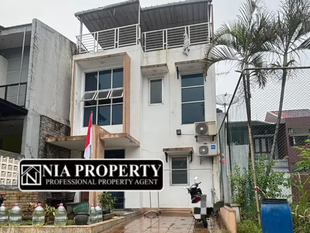 Jual Rumah 3 Lantai Dekat Pintu Toll, Stasiun LRT Di Address Leuwinanggung Cibubur