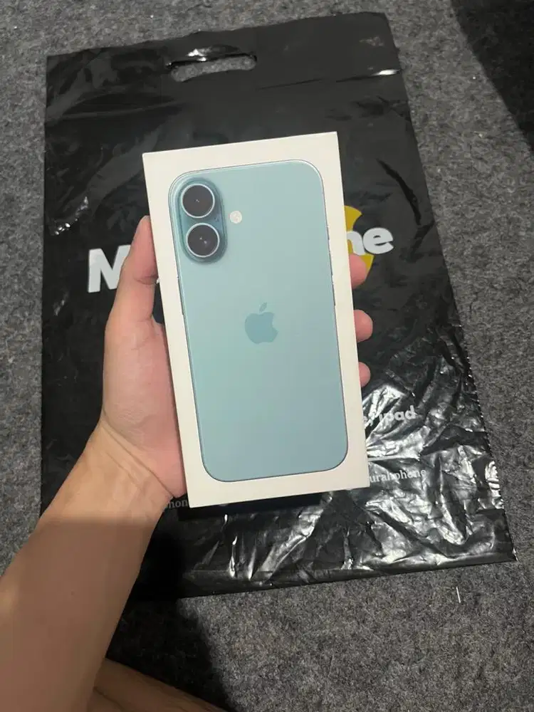 Neww iphone 16 128gb ibox wrna teal segel