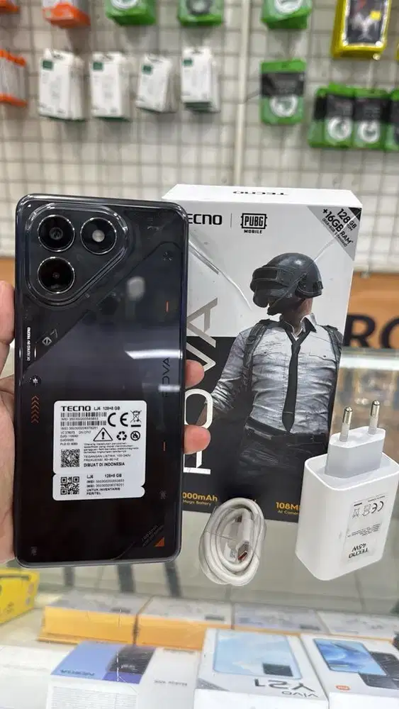 POVA 7 4G RAM 16/128 FULLSET BERGARANSI BAWAAN LAHIR SPEK GAMING