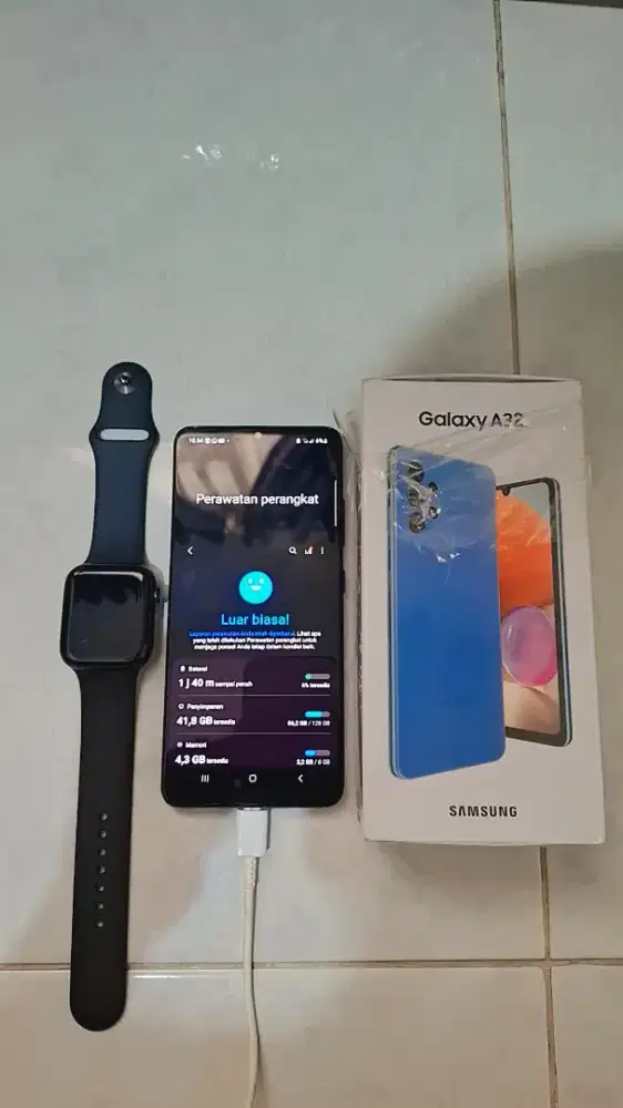 DIJUAL HP SAMSUNG GALAXY A32 4G 8/128 & APPLE WATCH SE 2