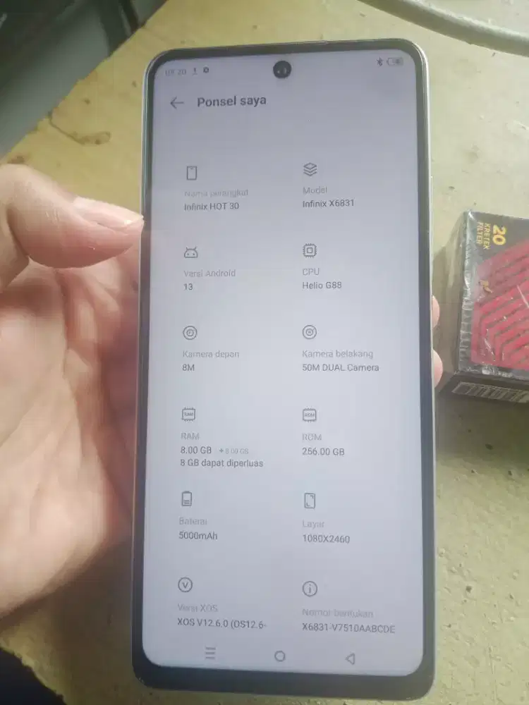 Jual hp infinix full ori batangan