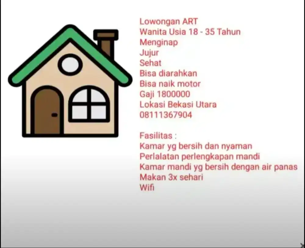 Lowongan ART Bekasi