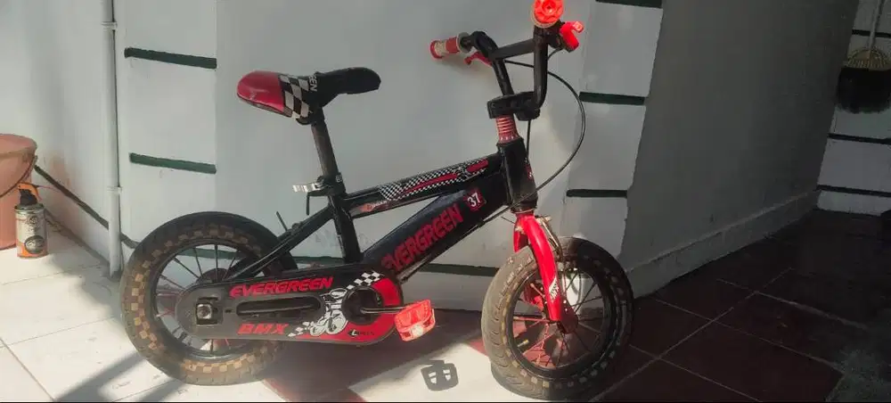 Sepeda anak laki Evergreen size 12