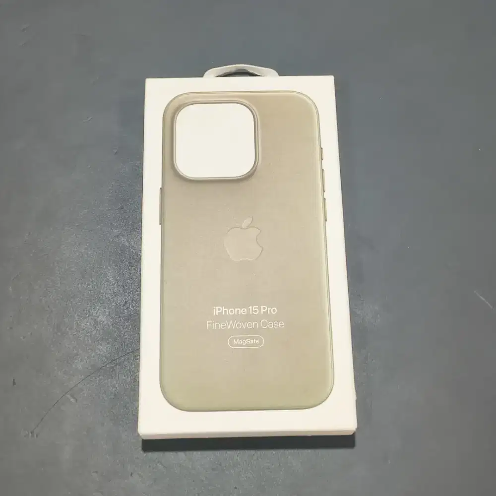 FINEWOVEN CASE MAGSAFE TAUPE FOR IPHONE 15 PRO RESMI IBOX