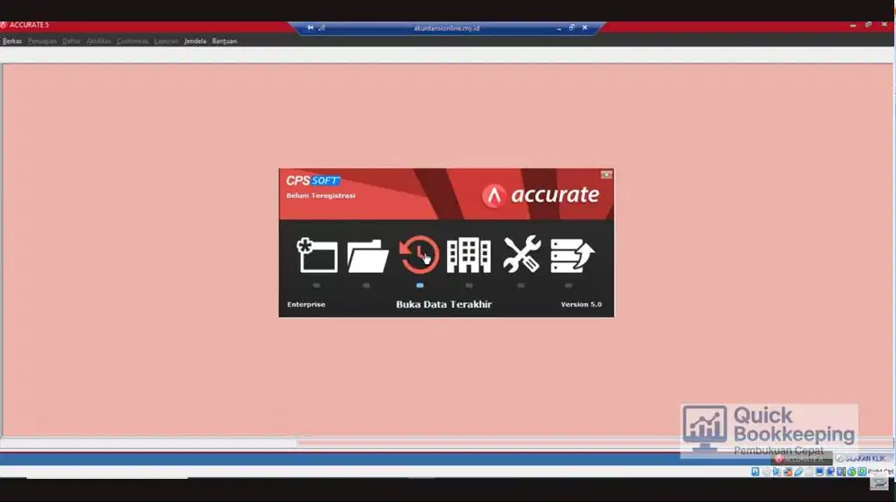cara membuka accurate 5 dari mana saja kapan saja 24/7 memakai interne