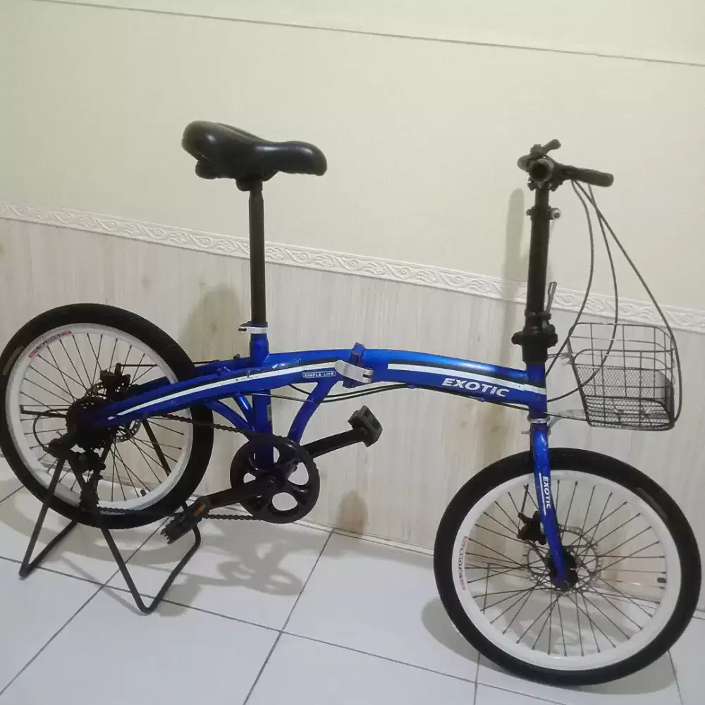 SEPEDA LIPAT EXOTIC REM DOUBLE DISK. DIJAMIN NORMAL SIAP PAKAI