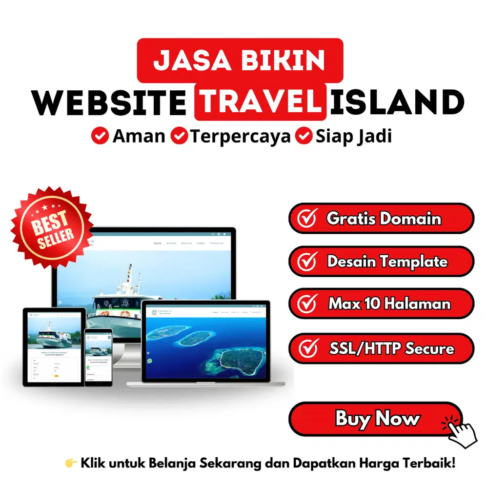 Jasa Bikin Website Travel Island Profesional & Custom