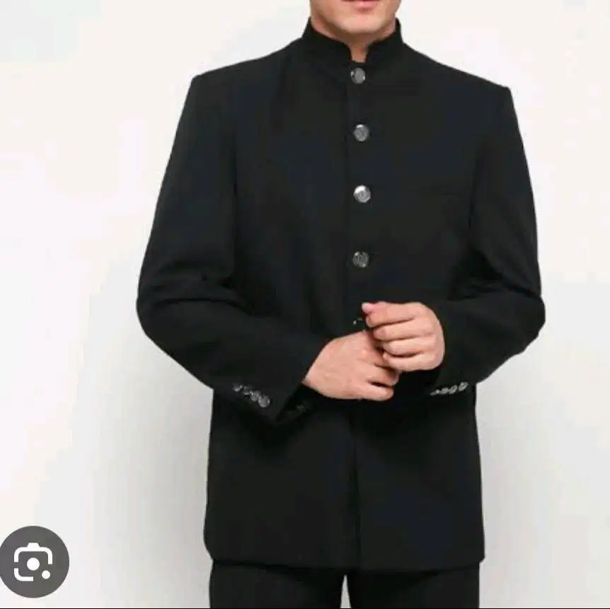 Jasko Betawi Pria Dewasa Polos Muslim - Warna Hitam Ukuran XL