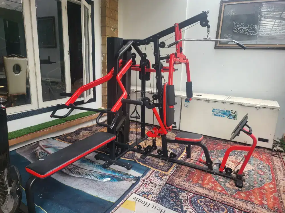Dijual Alat Fitnes Home Gym 3 Sisi Totalfit Seperti Baru Gratis Kirim