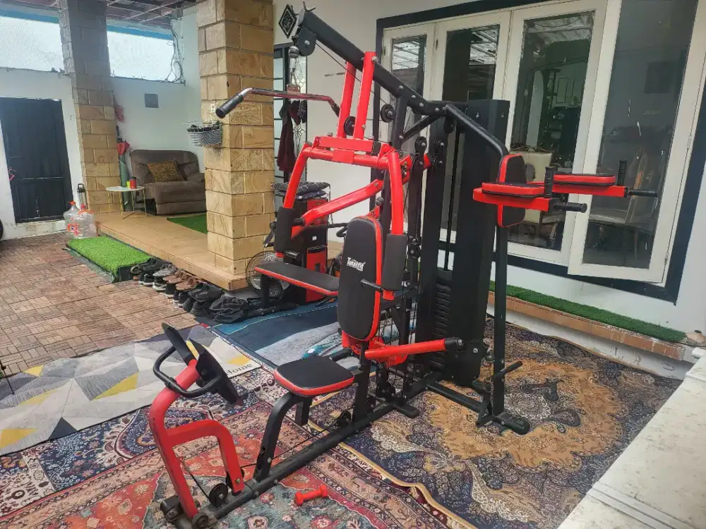 Dijual Alat Fitnes Home Gym 3 Sisi Totalfit Seperti Baru Gratis Kirim