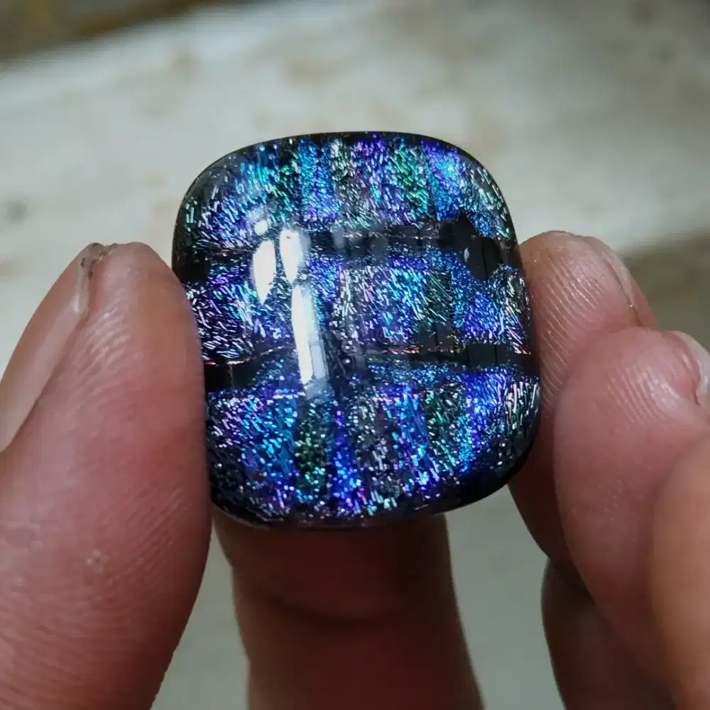 Imitasi kalimaya blackopal buat liontin