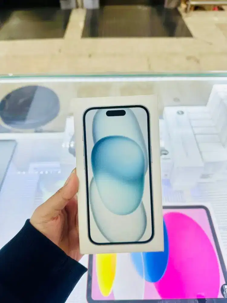 iPhone 15 128GB warna Blue BH 98% iBox PA/A Fullset Lengkap original