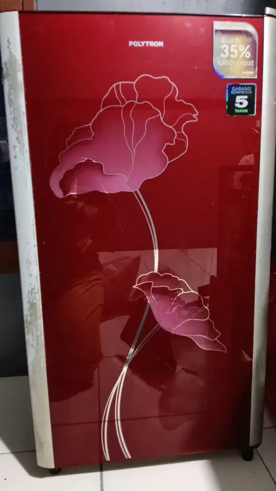 Dijual Kulkas Merek Polytron + Rak Piring
