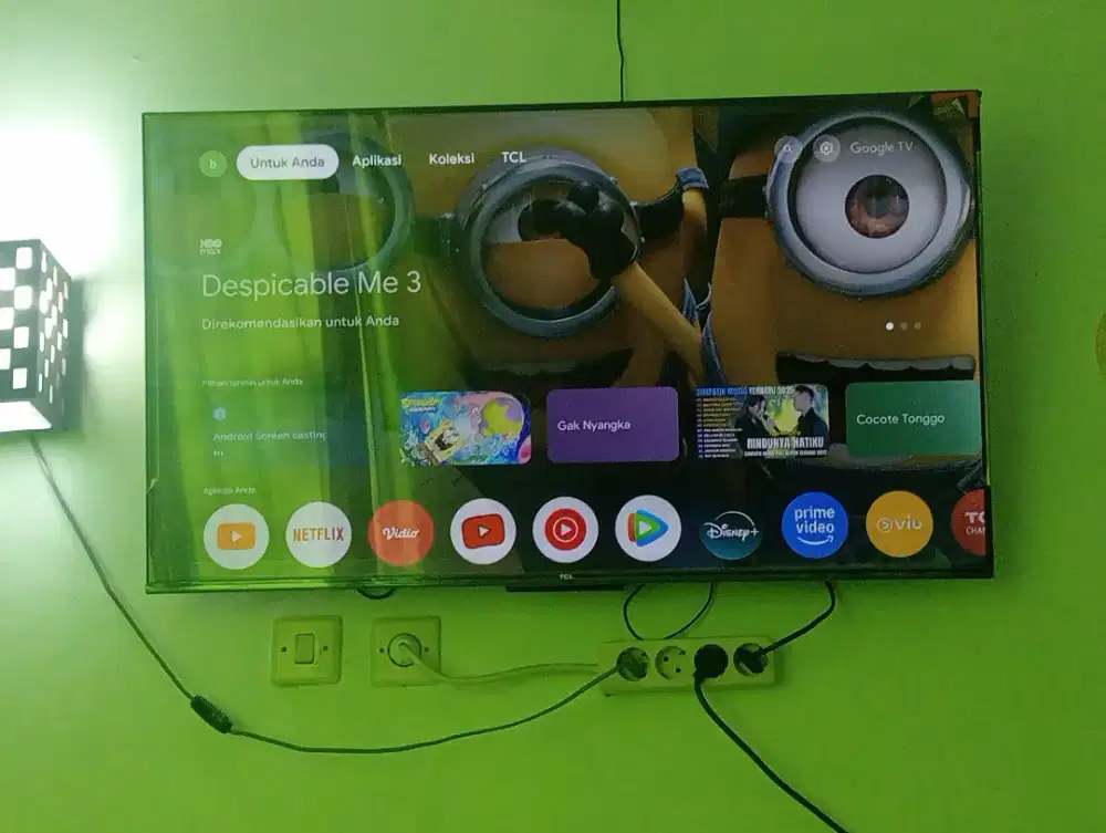 TV TCL 43 inch REMOTE & antena digital