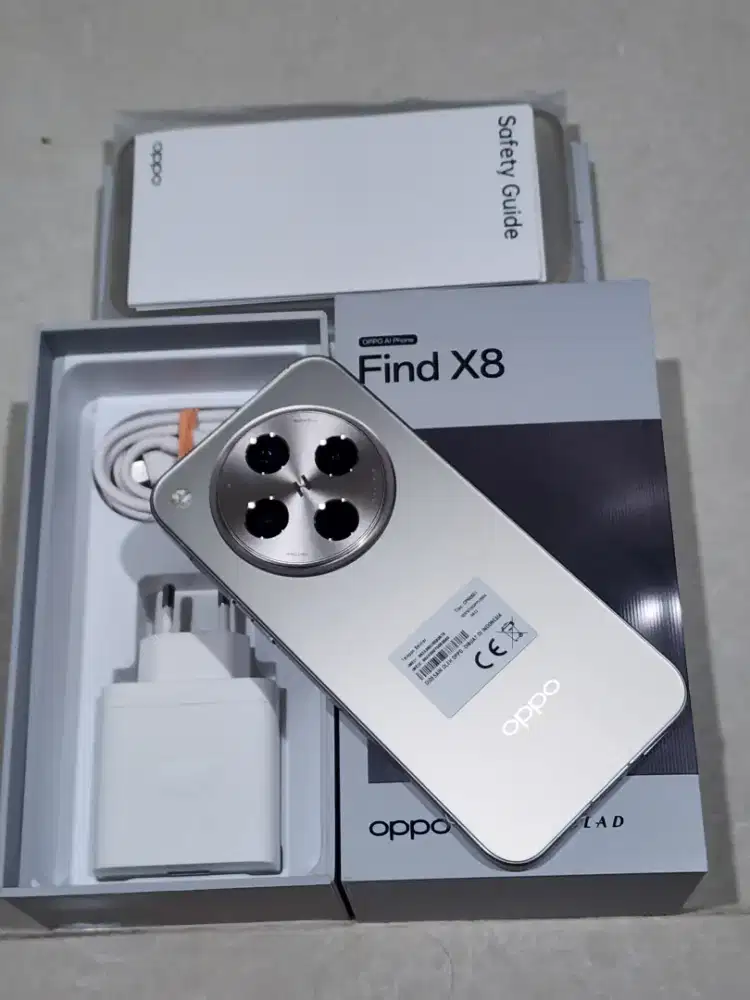 Oppo Find X8 5G 12/256Gb, warna Star Grey, 99,9% Sempurna (Perfect