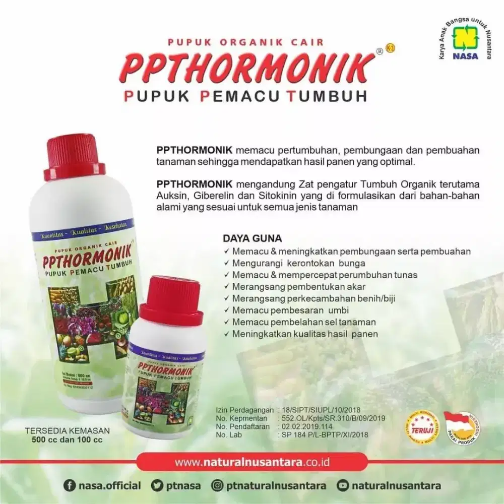 PPT Hormonik pupuk organik cair mengandung ZPT