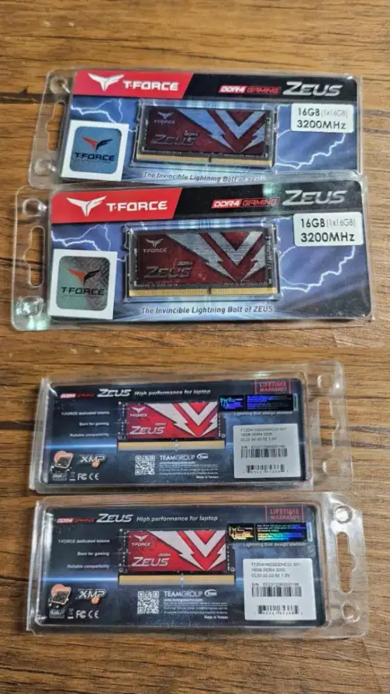 RAM Laptop TEAMGROUP T-Force Zeus DDR4 32GB (2x16GB) 3200MHz