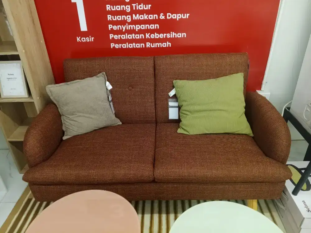 Promo sofa warna teracota