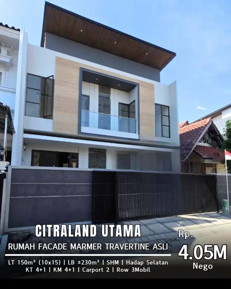 DIJUAL RUMAH BARU CITRALAND DEKAT GWALK FACADE MARMER TOILETRY TOTO