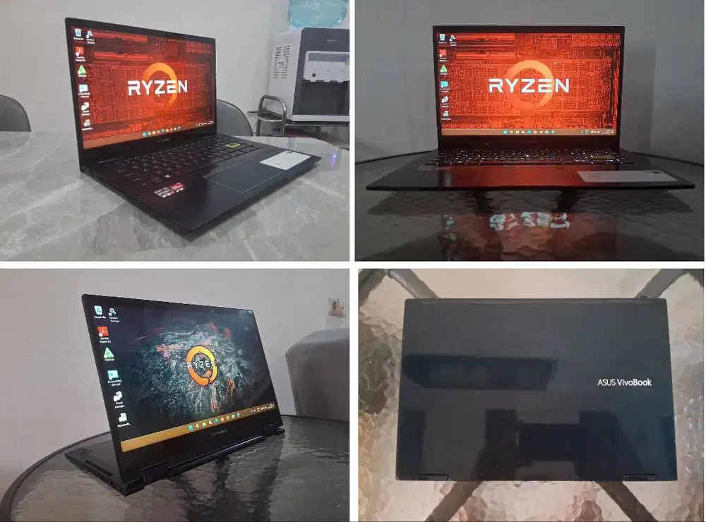 Laptop ASUS Ryzen 7 16Cpu 16GB 512GB Flip TM420U LikeNew Anti Gores