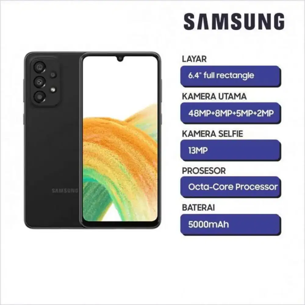 SAMSUNG A33 5G 6GB 128GB SEIN RESMI