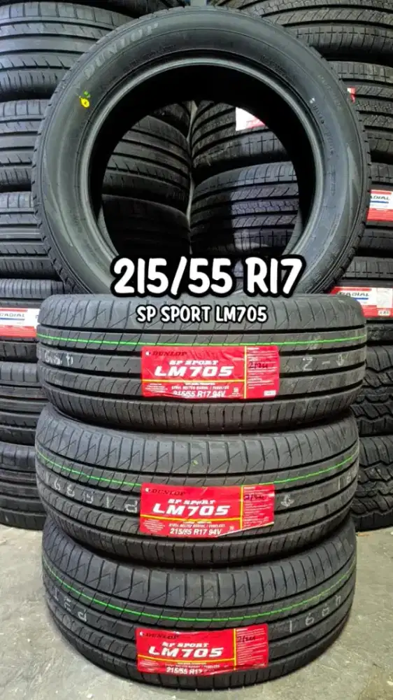BAN BARU 215/55 R17 DUNLOP LM705