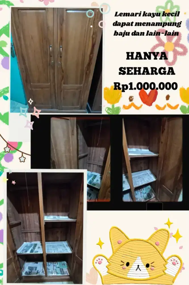 Lemari kayu jati