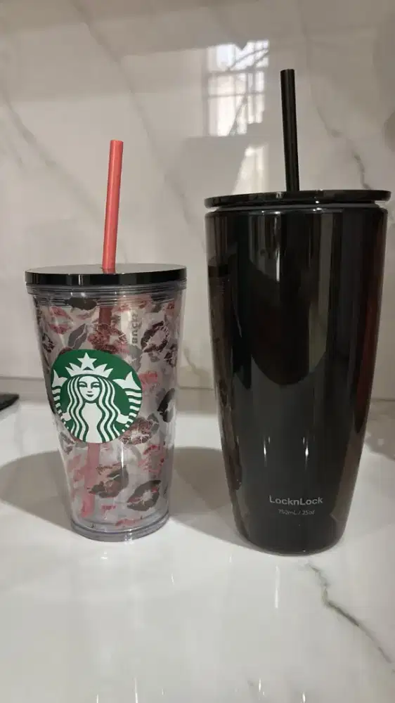 Gelas lock n lock like new tidak pernah dipakai dari baru