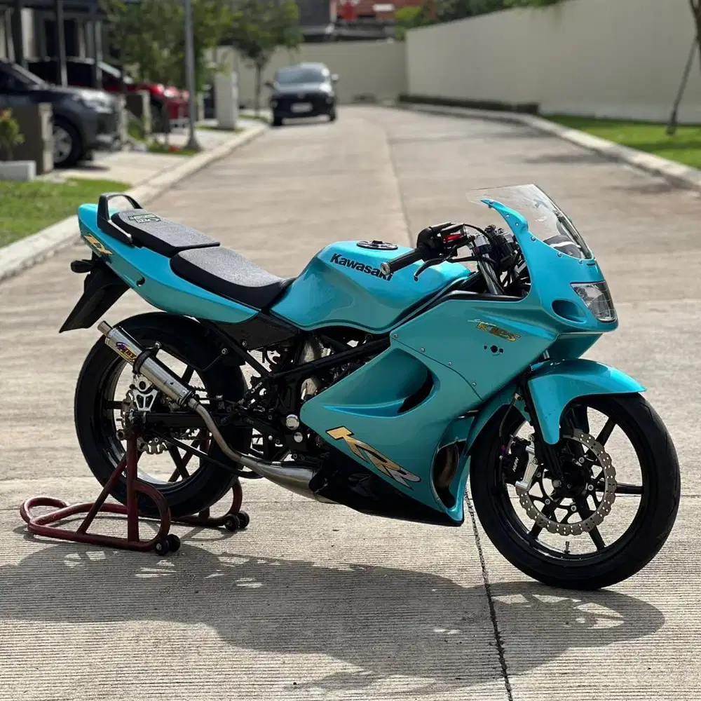 Kawasaki Ninja RR Old Warna Biru Pajak Hidup Plat B Harga Nego