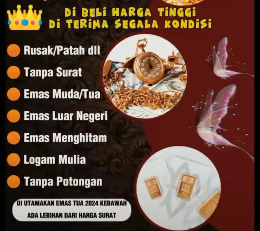 Jual emas boleh hubungin saya