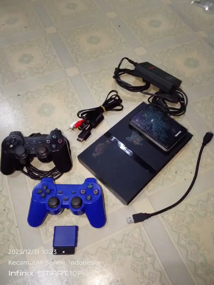 Ps2 slim HDD 80 games tinggal pakai