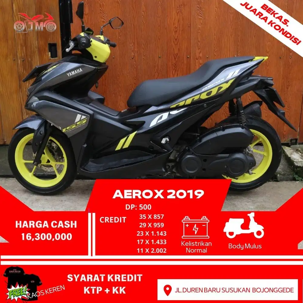 AEROX 2019 DP 500 ANGSURAN RINGAN PROSES MUDAH