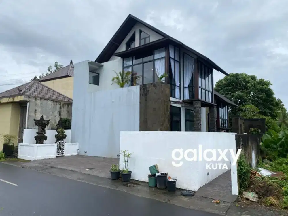 DIJUAL VILLA VIEW SAWAH 2 LANTAI DI TIRTA TAWAR UBUD GIANYAR, BALI