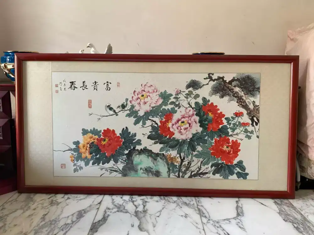 Lukisan Gaya Tiongkok klasik untuk kemakmuran & kehormatan