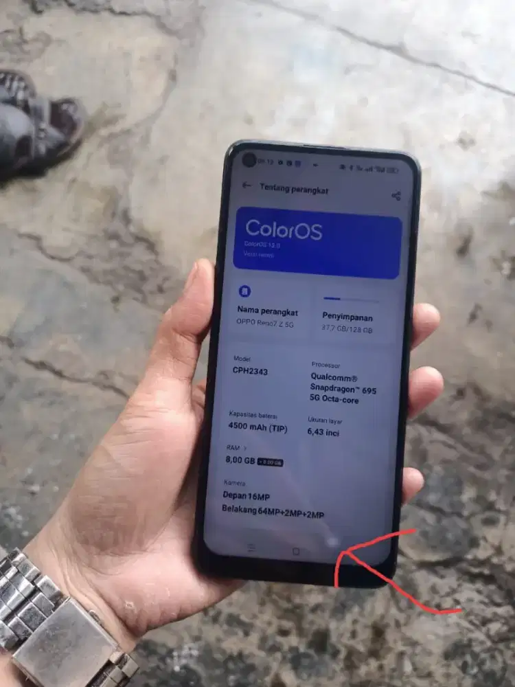 Oppo reno 7z 5g nfc 8+8/128