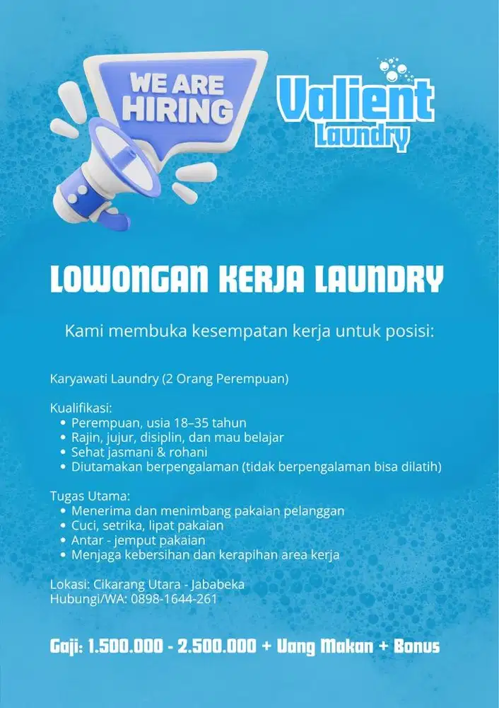 Lowongan Laundry