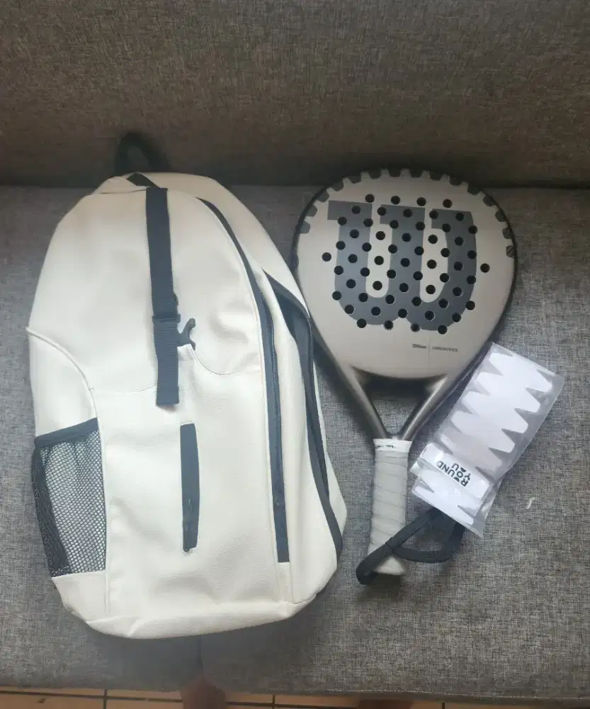 Raket Padel Wilson Carbon Force WR134511U Original 100% Like New Paket